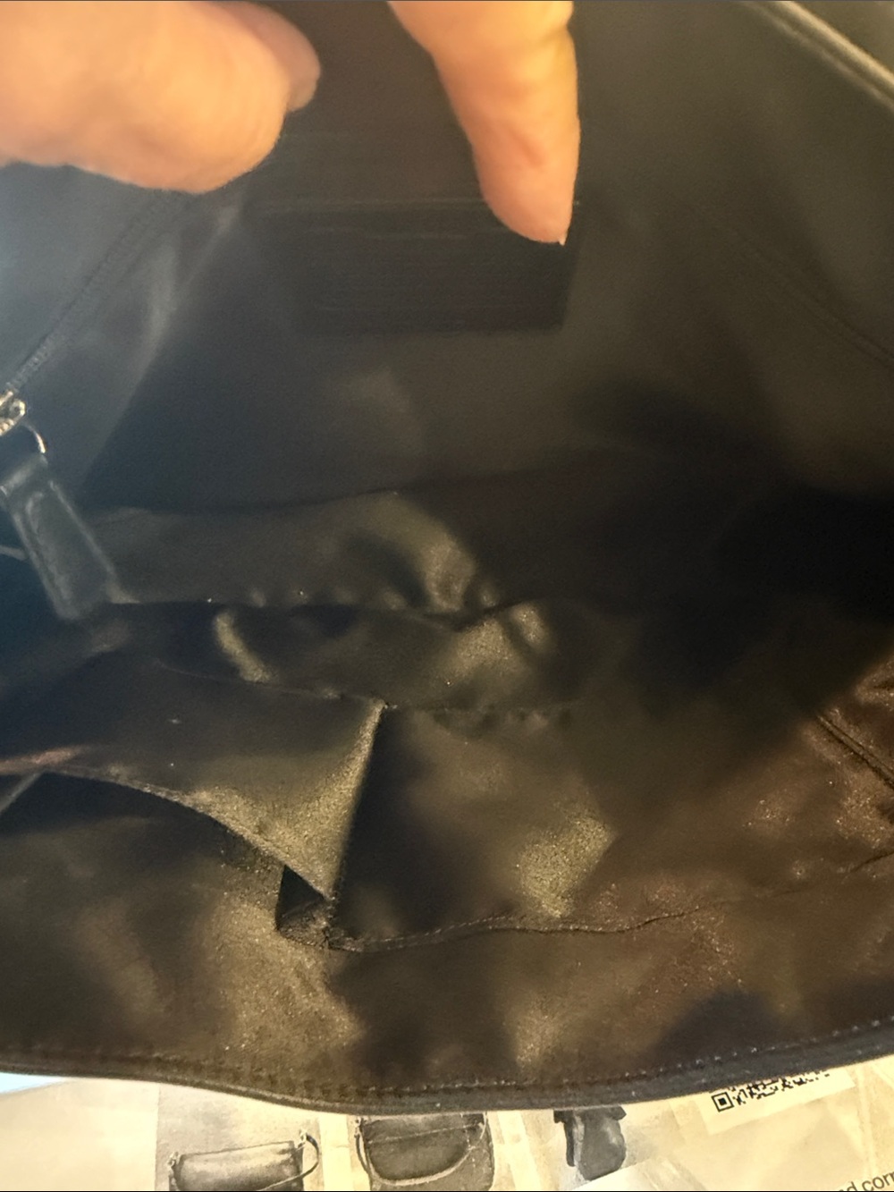 Coach Taylor Black Leather Shoulder Bag w/COA - Picture 9 of 10